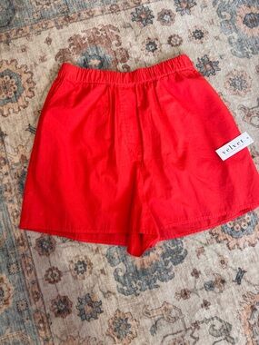 Graham and Spencer Velvet Grapefruit Bright Coral Casual Shorts